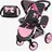 Bayer Design Twin Star Schwarz/Rosa