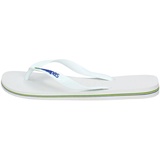 Havaianas Unisex-Erwachsene Brasil Logo Zehentrenner, Weiß (White), 43/44 EU