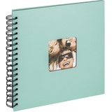 walther design Spiralalbum Fun mintgrün 26x25 40 schwarze Seiten Spiral SA-108-A