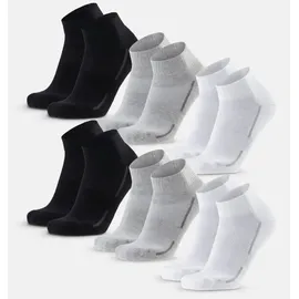 Danish Endurance Basicsocken Cotton Quarter 6er Pack Schwarz 39-42