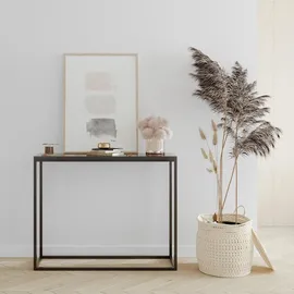 Möbel Kraft Konsolentisch 100x25x80 cm schwarz