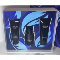 Giorgio Armani Code Geschenkset EDT Body Gel 75ml After Shave 75ml Parfum 50ml