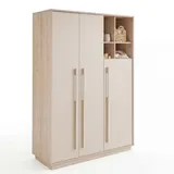 roba kids Kinderkleiderschrank Elva 131,5 x 190 x 53 cm Buche massiv beige