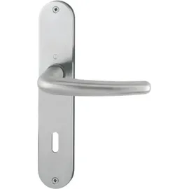 HOPPE Langschildgarnitur Edelstahl F69 Silber E1310Z/302