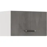 Impuls Küchen Hängeschrank Klapphängeschrank Prag und Valencia 60 x 34,2 x 35,7 cm Grau