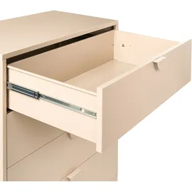 Beliani Kommode mit 4 Schubladen Beige