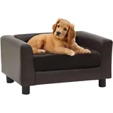 vidaXL Hundesofa 60 x 43 x 30 cm braun