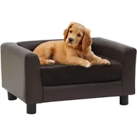 vidaXL Hundesofa 60 x 43 x 30 cm braun