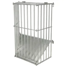 Kerbl Futterraufe SlowFeed Plus Heuraufe aus Metall zur Wandmontage Futterraufe