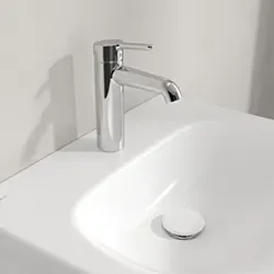 Villeroy und Boch Skyla Waschtischarmatur TVW11600200061 Messing, Kaltstart, Chrom