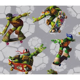 Wirth Kissenbezug Turtles 40 x 40 cm Grau