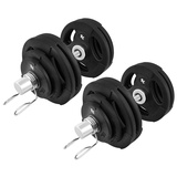 Bad Company Oly. Gummi-Gripper Kurzhantel-Set 65Kg (2x32,5) Hantelscheiben