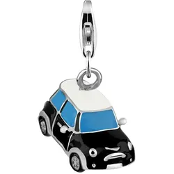 Nenalina Auto Sportwagen Silber-Anhänger Emaille 925 Silber OneSize Damen 