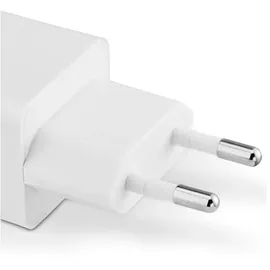 Hama Schnellladegerät, 1x USB-C 1x USB-A QC, 20 W, Weiß
