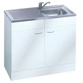 kochstation Spülenschrank KS-Elster 80 x 85 x 60 cm Weiß