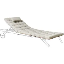Beliani Auflage 192 x 56 x 5 cm taupe 1 St.