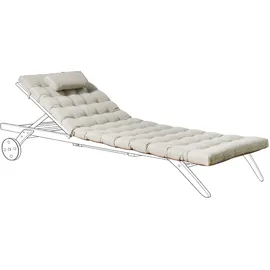 Beliani Auflage 192 x 56 x 5 cm taupe 1 St.