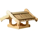 Dobar Vogelhaus Kunoy mit Schilfdach für Ständer FSC®