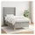 vidaXL Boxspringbett 100 x 200 cm Hellgrau
