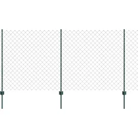 vidaXL Zaun mit Pfosten 1,2 x 25 m Grün/Stahl