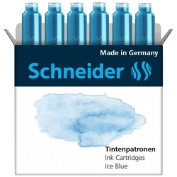 Schneider Tintenpatronen für Füller Ice Blue