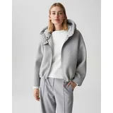 Opus Jacke mit Kapuze Modell HIKONA Hellgrau Melange, L