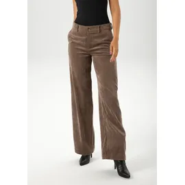 Aniston CASUAL Cordhose mit trendigem, weiten Bein Gr. 42 N-Gr, braun, , 99891166-42 N-Gr