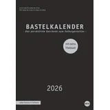 Heye Premium-Bastelkalender schwarz A4 2026: Blanko-Kalender zum Basteln mit extra Titelblatt für eine persönliche Gestaltung. Foto- und Bastelkalender 2026. (Foto-/Bastelkalender Heye)