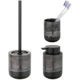 Schöner Wohnen Keramik WC-Garnitur, Set Riolo Bad Bürste Stiel Toilette