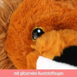 BEMIRO Plüsch Löwe braun mit Glitzeraugen - ca. 42 cm