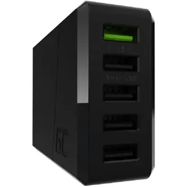 Green Cell Charger 52W 5-Port USB3.0 Schwarz Tablets & Smartphones Smartphone Zubehör