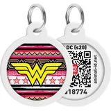 Eggree Pet Id Tag für Hund Katze mit Qr Passport Global Suchsystem von verlorenen Haustieren Digital Id Hund Tag Wonder Woman 4