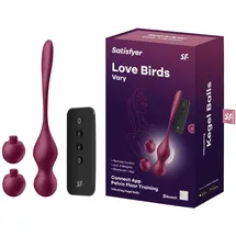 Satisfyer Love Birds Vary Vibrokugeln Burgundy 22,2 cm