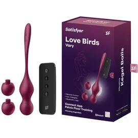 Satisfyer Love Birds Vary Vibrokugeln Burgundy 22,2 cm