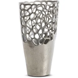 Vase 39 cm Aluminium Silber M (Medium)