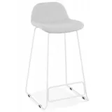 KADIMA DESIGN Barhocker, Grau, 49x85x53 cm, Esszimmer, Barmöbel, Barhocker