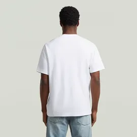 G-Star Regular T-Shirt mit Logo-Print Modell True Weiss, XXL