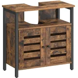 VASAGLE Waschbeckenunterschrank 30 x 60 x 30 cm Braun/Schwarz