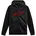 Kapuzenjacke Schwarz/Rot S