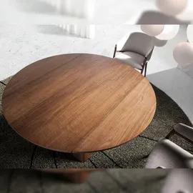 ac angel cerda Angel Cerdá Ausziehbarer Esstisch runde Walnuss 1081 - Braun