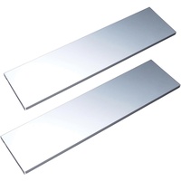 Element-System Stahlfachboden - Regalboden für Wandschiene und Pro-Regalträger - 800 x 250 mm, Stahl, Weißaluminium, 2 STK.