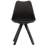 ebuy24 Esszimmerstuhl Zeno schwarz 2er Set | Gr.: onesize