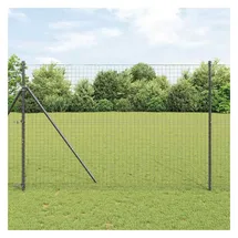 vidaXL Zaunpfosten 100 x 930 cm Grau/Stahl