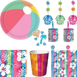 Sommer Party Deko Beach Party Set Hawaii Poolparty Dekoration Geburtstag