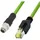 Logilink CQM085S RJ45 Patchkabel CAT 6a 7.50m Grün Flammwidrig, Halogenfrei, Säurebeständig, UV-Beständig, Ölbeständig 1St.