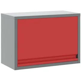 vidaXL Werkzeugschrank Wandmontage Gasfeder-Tür Rot 50x25x35 cm,