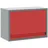 vidaXL Werkzeugschrank Wandmontage Gasfeder-Tür Rot 50x25x35 cm,