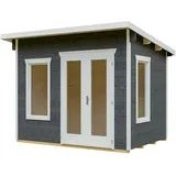 SKANHOLZ Gartenhaus Solna 3,30 x 2,65 m Grau