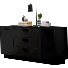 Hometrend Sideboard Emira Dekor Schwarz