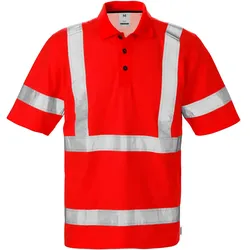 Warnschutz Poloshirt "7025 PHV" UV-Schutz - 3XL - Rot